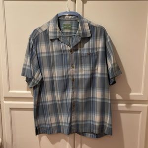 Tommy Bahama nice plaid silk shirt.